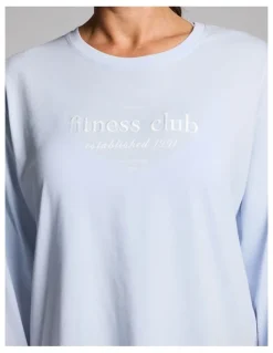 Rockwear Loose Fit Long Sleeve Tee in Light Sky Blue