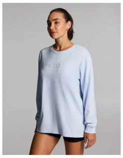 Rockwear Loose Fit Long Sleeve Tee in Light Sky Blue