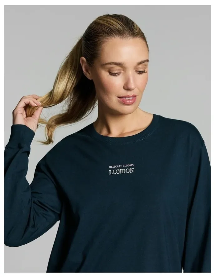 Rockwear Loose Fit Long Sleeve Tee Teal