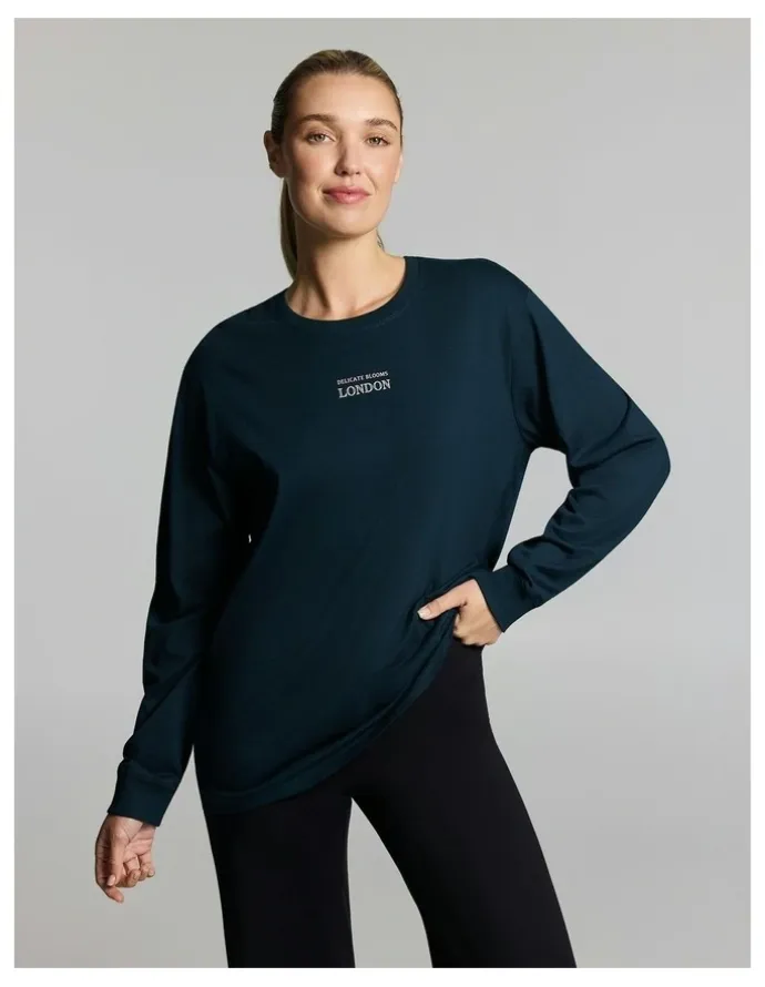 Rockwear Loose Fit Long Sleeve Tee Teal