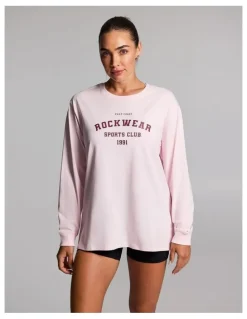 Rockwear Loose Fit Long Sleeve Tee in Rose Quartz