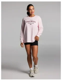 Rockwear Loose Fit Long Sleeve Tee in Rose Quartz
