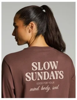 Rockwear Loose Fit Long Sleeve Tee Pecan