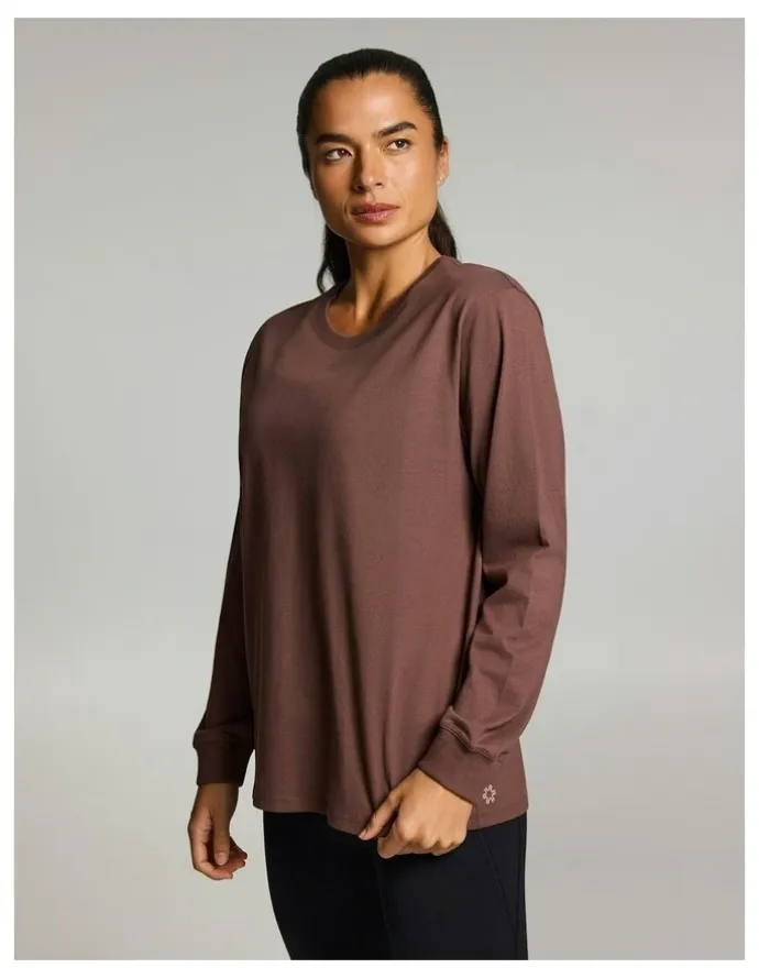 Rockwear Loose Fit Long Sleeve Tee Pecan
