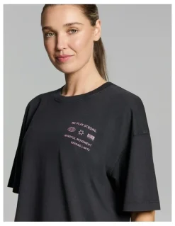 Rockwear Loose Fit Tee Black Acid