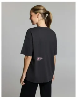 Rockwear Loose Fit Tee Black Acid