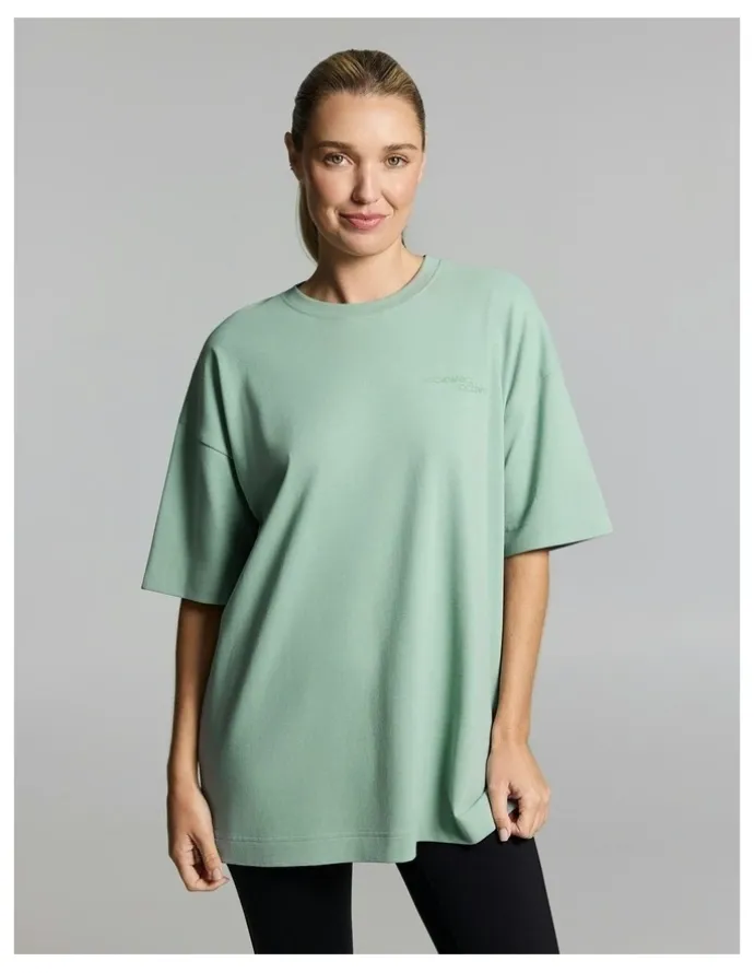Rockwear Luxe Brushed Oversize Tee Matcha
