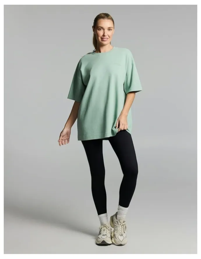 Rockwear Luxe Brushed Oversize Tee Matcha