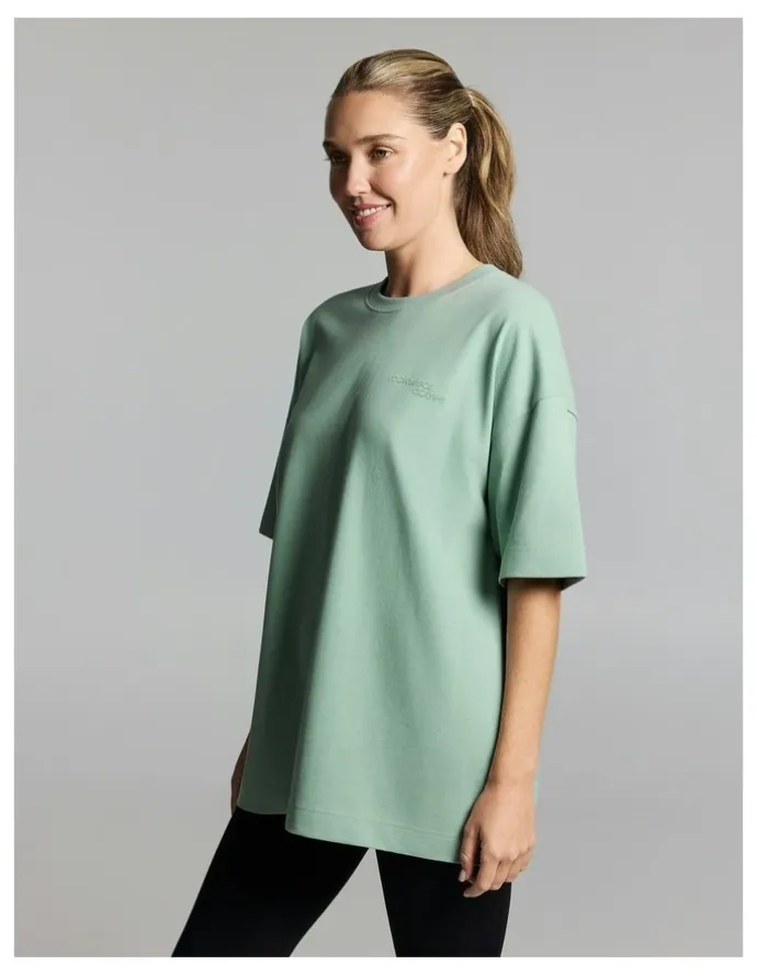 Rockwear Luxe Brushed Oversize Tee Matcha