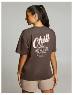 Rockwear Luxe Loose Fit Tee Milk Choc