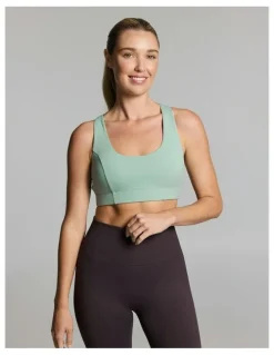 Rockwear Medium Impact Strappy Sports Bra Matcha