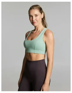 Rockwear Medium Impact Strappy Sports Bra Matcha
