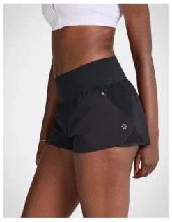 Rockwear Mesh Run Shorts in Black