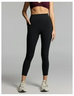 Rockwear No Front Seam Ankle Grazer Thermal Tights Black
