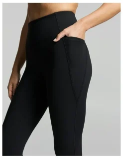 Rockwear No Front Seam Ankle Grazer Thermal Tights Black