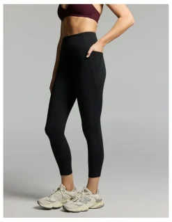 Rockwear No Front Seam Ankle Grazer Thermal Tights Black