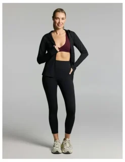Rockwear No Front Seam Ankle Grazer Thermal Tights Black