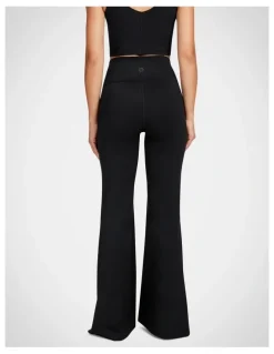 Rockwear No Front Seam Flare Pant in Black