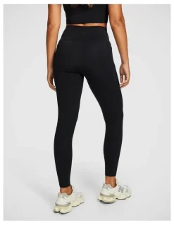 Rockwear No Front Seam Pocket Full Length Tight in Black