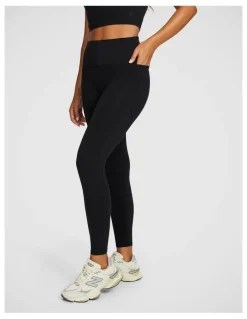 Rockwear No Front Seam Pocket Full Length Tight in Black