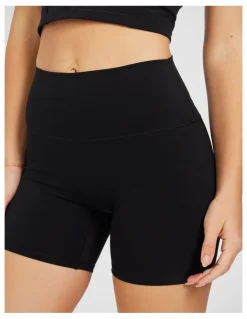 Rockwear No Front Seam Scrunch Bum Mid Thigh Tight in Black