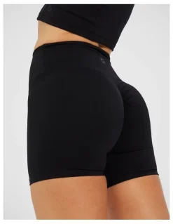 Rockwear No Front Seam Scrunch Bum Mid Thigh Tight in Black