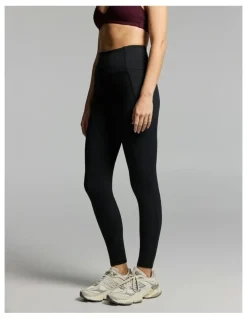 Rockwear No Front Seam Thermal Full Length Tights Black