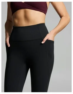 Rockwear No Front Seam Thermal Full Length Tights Black