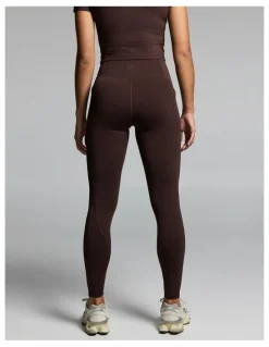 Rockwear No Front Seam Thermal Full Length Pocket Tights Cocoa Tall