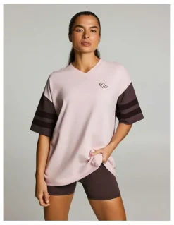 Rockwear Oversize Blocked Tee Pink Lemonade