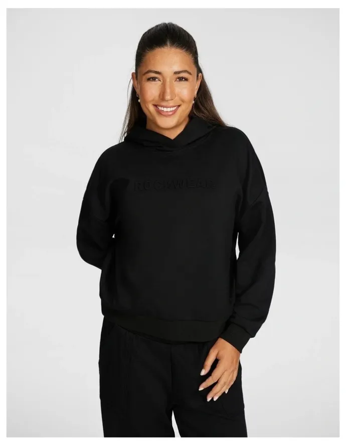 Rockwear Plush Fleece Hoodie in Black