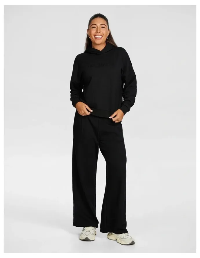 Rockwear Plush Fleece Hoodie in Black