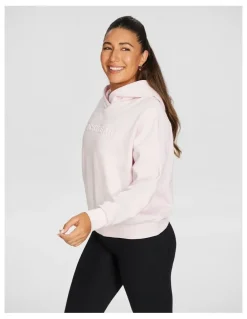 Rockwear Plush Fleece Hoodie in Pink Gin
