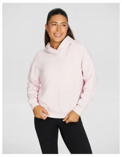 Rockwear Plush Fleece Hoodie in Pink Gin