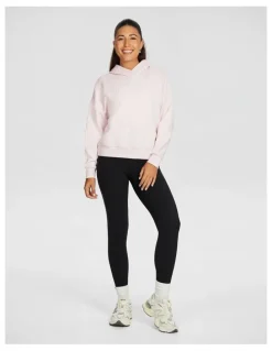 Rockwear Plush Fleece Hoodie in Pink Gin