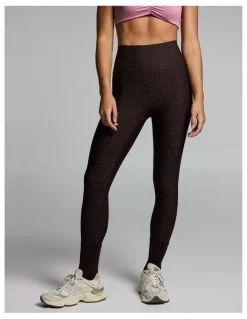 Rockwear Printed Ankle Grazer Pocket Tights Cocoa Animal