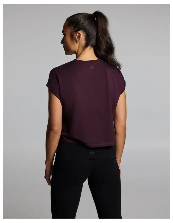 Rockwear Relaxed Crew Hip Tee Cherry Cola