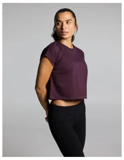 Rockwear Relaxed Crew Hip Tee Cherry Cola