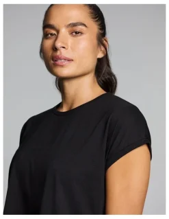 Rockwear Relaxed Crew Hip Tee Black