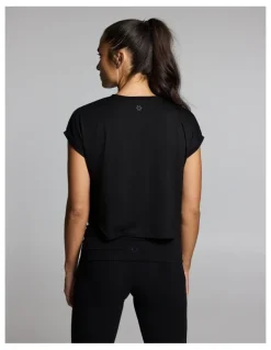 Rockwear Relaxed Crew Hip Tee Black