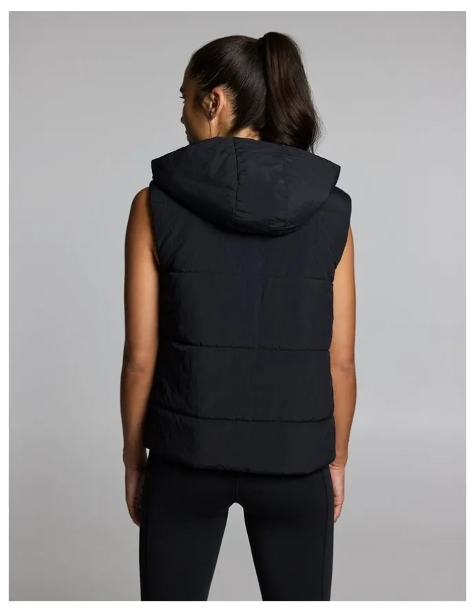 Rockwear Reversible Puffer Vest Black/Cocoa