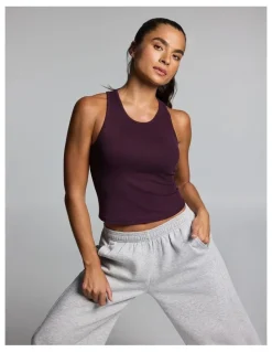 Rockwear Rib Support Tank Cherry Cola