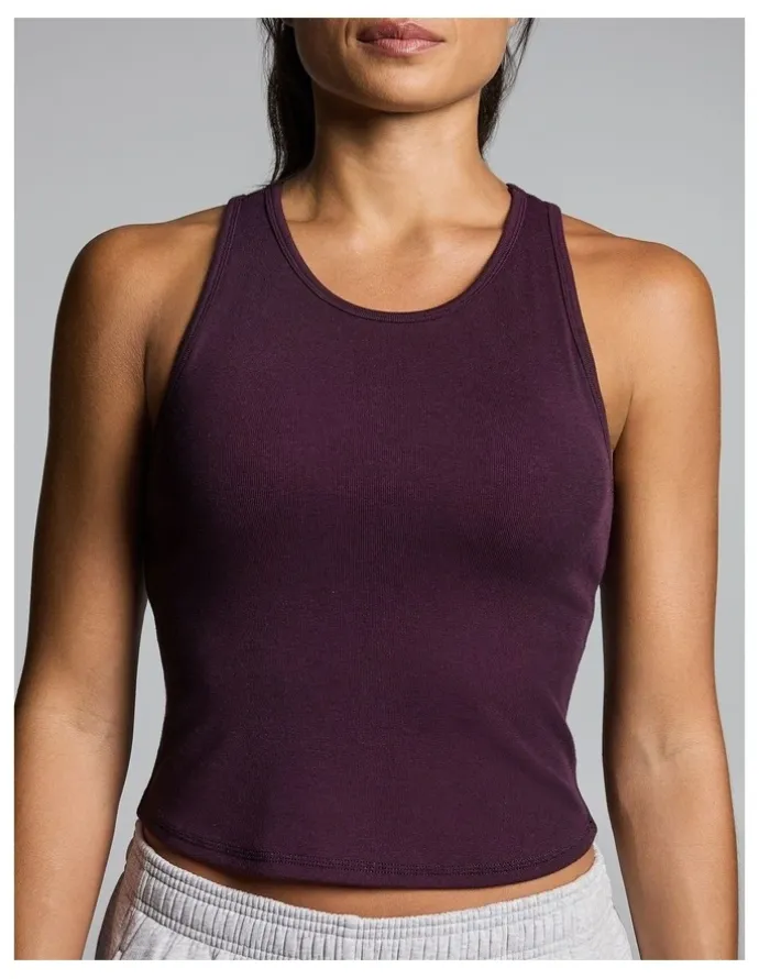 Rockwear Rib Support Tank Cherry Cola