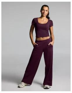 Rockwear Rib Support Tee Cherry Cola