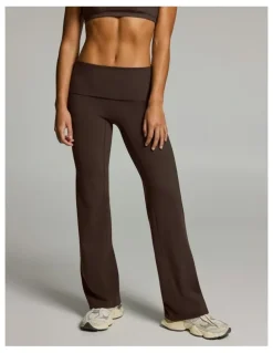 Rockwear Roll Down Flared Tights Carob