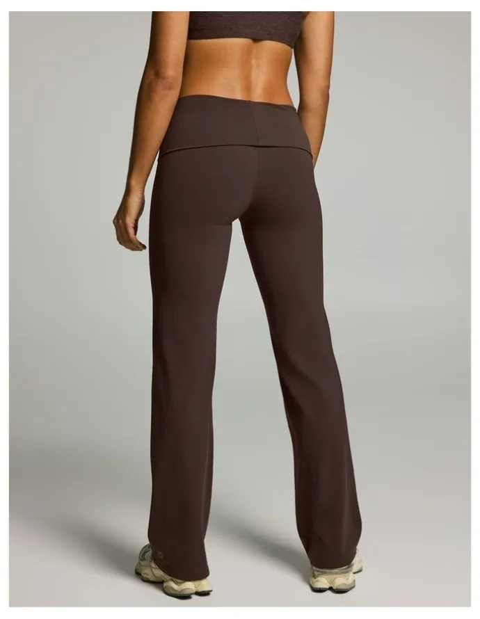 Rockwear Roll Down Flared Tights Carob