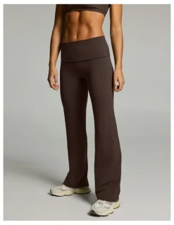 Rockwear Roll Down Flared Tights Carob