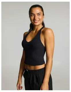 Rockwear Scoop Back Support Singlet Black