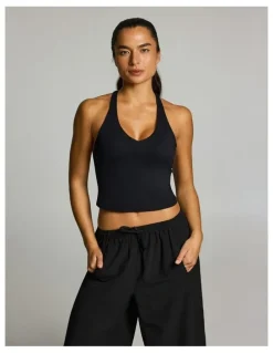 Rockwear Scoop Back Support Singlet Black