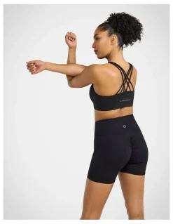 Rockwear Scrunch Bum Bike Shorts in Black